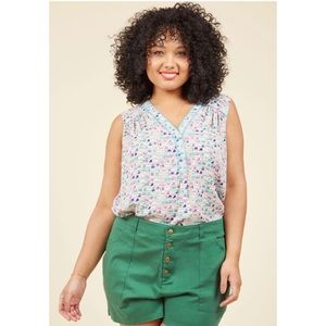 Cafe au Soleil Sleeveless Top in Swimmers